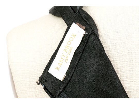 Ramy Brook Beautiful Black Grommet Decorated Sleeveless Tank, Size XS Or S