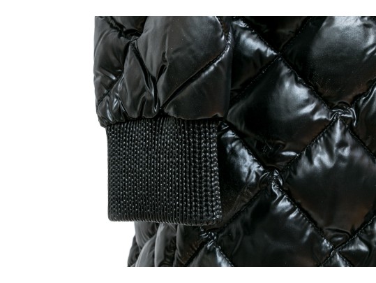 Moncler Beautiful Black Quilted Down Parka, Belted With Hood