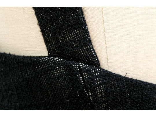 Milly Beautiful Black And Ivory Bedazzled Tank Sheath, Size 4