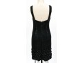 Milly Beautiful Black And Ivory Bedazzled Tank Sheath, Size 4