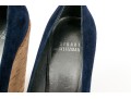 Stuart Weitzman Beautiful Blue Suede Platform Cork Wedge, Size 8 M