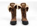 Ugg Fabulous Shearling Lined Brown Leather Outdoor Boots, Vibram Treads, Size 7