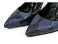 Brian Atwood Unique Blue Python Patterned Pumps, Size 38 1/2