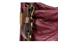Lanvin Beautiful Large Quilted Burgundy Leather Bag