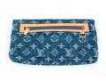 Louis Vuitton Fabulous Denim Logo And Suede Lined Bag