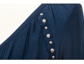 Ramy Brook Striking Navy Blue Studded Blouse, Size XS