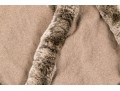 Magaschoni Fabulous Taupe Cashmere And Fur Trimmed Scarf