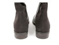 Stuart Weitzman Handsome Brown Leather And Stretch Knee High Pull On Boot, Size 8M