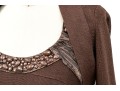 Carmen Marc Valvo Bedazzled Tank Sheath, Matching Bolero Jacket, Size S