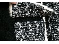 Chanel Striking Black And White Tweed Jacket, Size 36