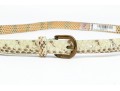 Etro Lovely Pair Of Two Narrow Belts, Leather And Snakeskin Grains