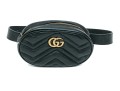 Gucci Striking Black Quilted Leather Marmot Belt Bag