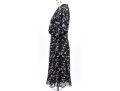 Ralph Lauren Blue Chiffon Floral Dress, Size 6