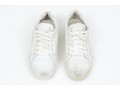 Prada Breezy White Leather Quilted Sneakers, Size 36 1/2