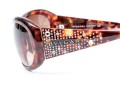 Bulgari Beautiful Bedazzled Tortoise Acrylic Sunglasses, With Case