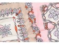 Pucci Pretty Pink, Coral And Tan Vintage Floral Patterned Motif Silk Scarf