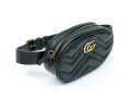 Gucci Striking Black Quilted Leather Marmot Belt Bag