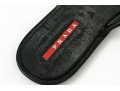 Prada Fun Textured Black Rubber Flip Flops, Size 38