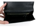 Hermes Dark Brown Vintage Suede Flap Clutch