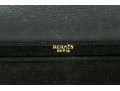 Hermes Dark Brown Vintage Suede Flap Clutch