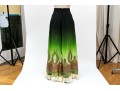 Etro Striking Black And Green Ombre Maxi Skirt, Size 40, $1200 Retail