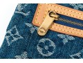 Louis Vuitton Fabulous Denim Logo And Suede Lined Bag