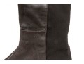Stuart Weitzman Handsome Brown Leather And Stretch Knee High Pull On Boot, Size 8M