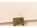Chloe Chic Small Ivory Leather Flap Shoulder Bag, Chain Strap