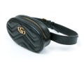 Gucci Striking Black Quilted Leather Marmot Belt Bag