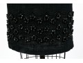 Milly Beautiful Black And Ivory Bedazzled Tank Sheath, Size 4