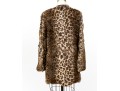 Linda Richards NY Beautiful Raccoon And Rabbit Leopard Print Jacket, Size S