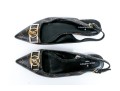 Louis Vuitton Adorable Flat Logo Slingback Mules, Size 40