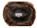 Baltic Rim Trading Company Vintage Brown Mouton Fur Trappers Hat, Size 58
