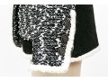 Chanel Striking Black And White Tweed Jacket, Size 36
