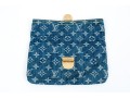 Louis Vuitton Fabulous Denim Logo And Suede Lined Bag