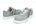 Etro Handsome Grey Leather Mens Sneakers, Size 43, With Box, $450 Retail