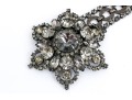 Fabulous Vintage Metal And Rhinestone Adjustable Belt