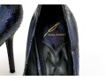 Brian Atwood Unique Blue Python Patterned Pumps, Size 38 1/2