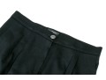 Chanel Handsome Black Wool Pants, Size 44