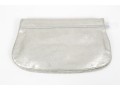 Tory Burch Fabulous New Old Stock Silver Metallic Leather Clutch, With Dust Bag