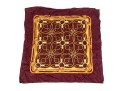 Hermès Paris Vintage Striking Burgundy And Gold Rope Motif Silk Scarf