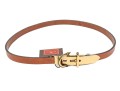 Etro Lovely Pair Of Two Narrow Belts, Leather And Snakeskin Grains