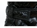 Moncler Beautiful Black Quilted Down Parka, Belted With Hood