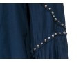 Ramy Brook Striking Navy Blue Studded Blouse, Size XS