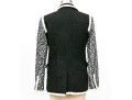 Chanel Striking Black And White Tweed Jacket, Size 36