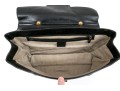 Gucci Vintage Black Leather Top Handle Bamboo Flap Bag, Copper Toned Hardware