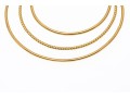 18K Italian Graduated Pendant Hoop Clip-On Earrings