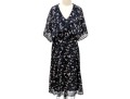 Ralph Lauren Blue Chiffon Floral Dress, Size 6