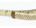 Etro Lovely Pair Of Two Narrow Belts, Leather And Snakeskin Grains