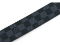 Louis Vuitton Handsome Damier Ebene Black Belt, 90/35, With Box